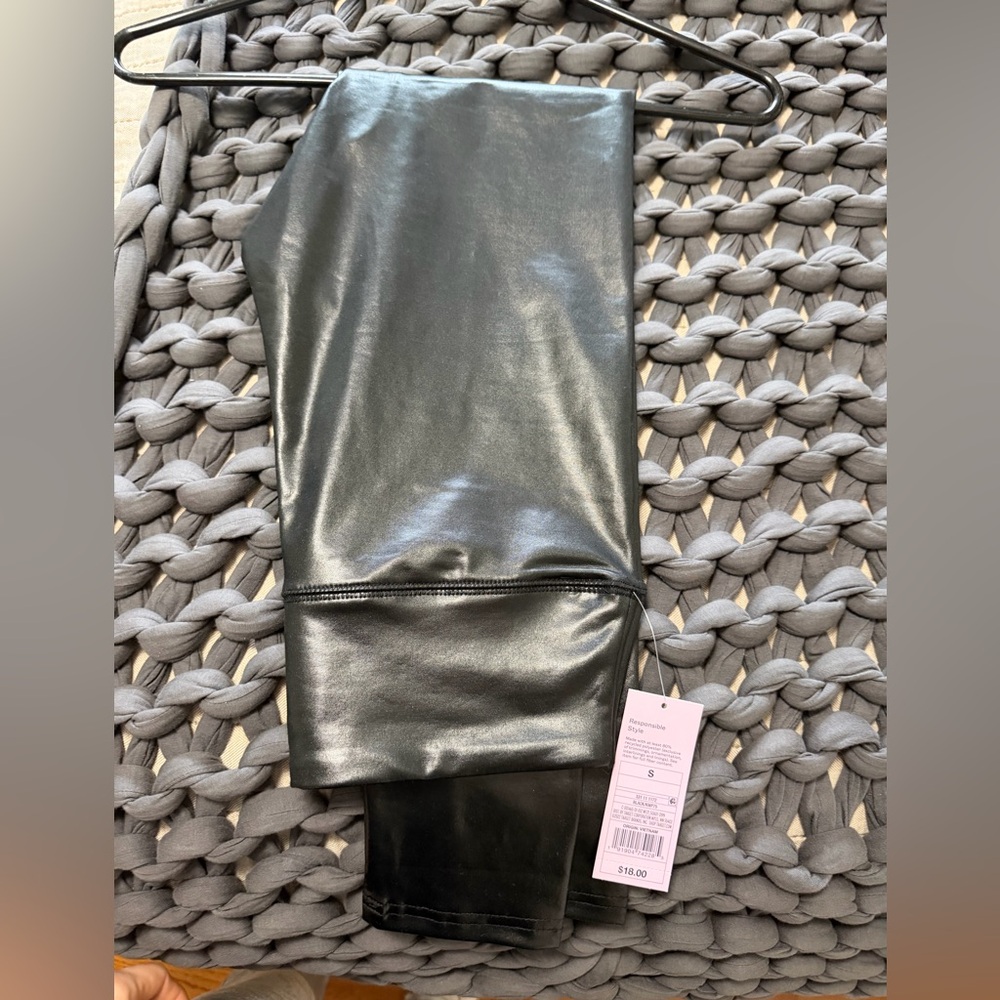 Wild Fable Black Faux Leather Leggings